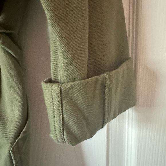 Free Assembly Women’s Olive Button Down Utility Jacket. Gently used. - Picture 10 of 14